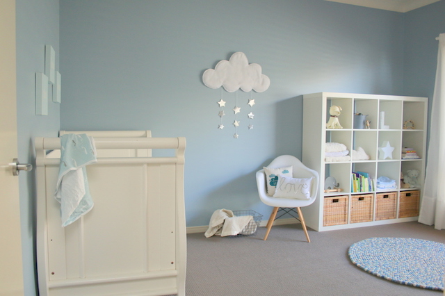decoração quarto bebê menino azul
