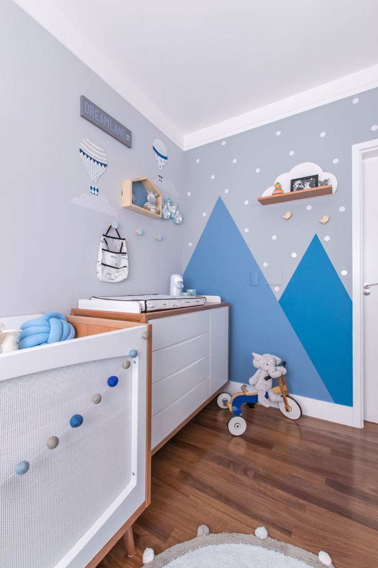 temas para quarto de bebê azul