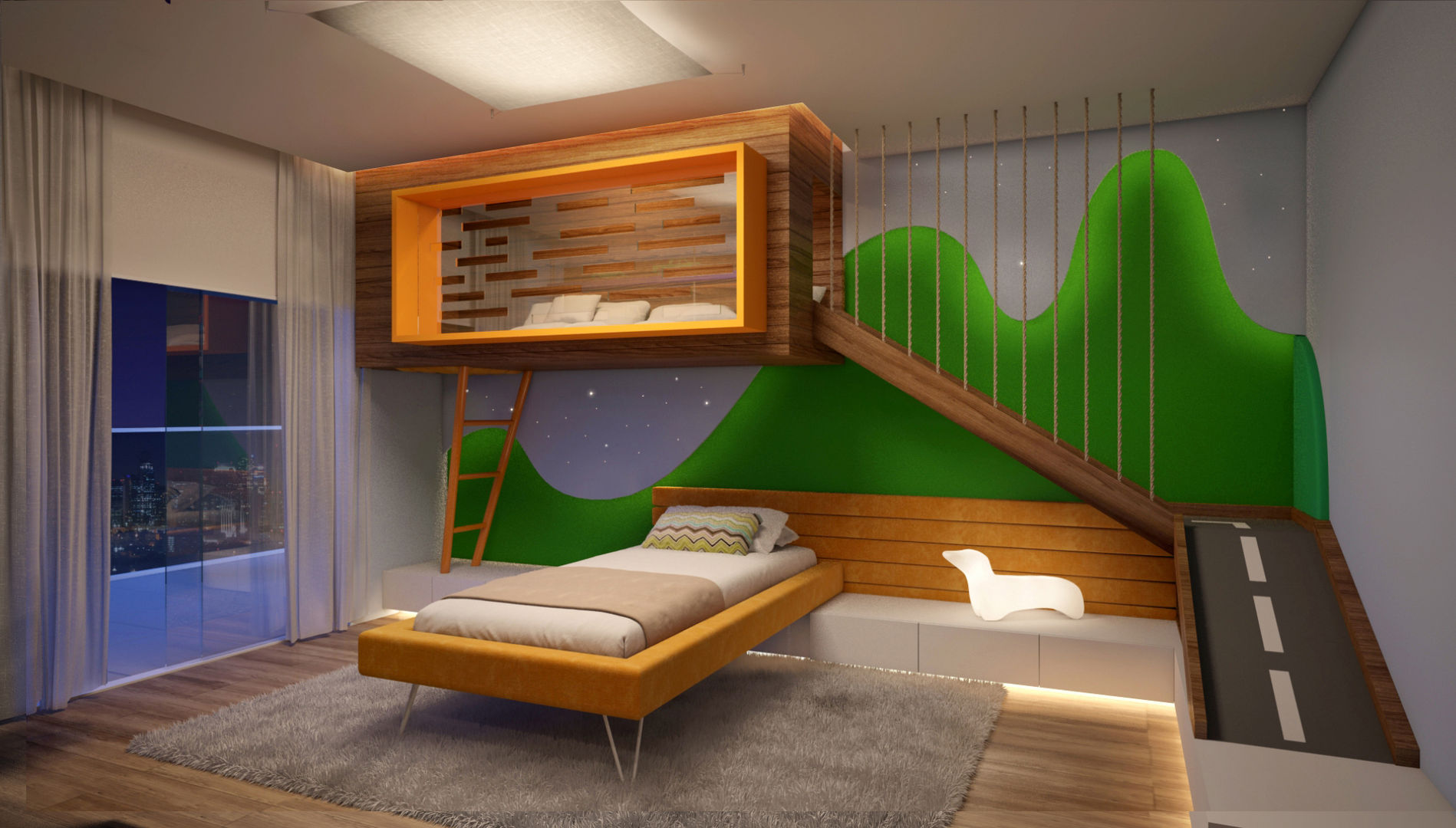 quarto infantil montessoriano moderno