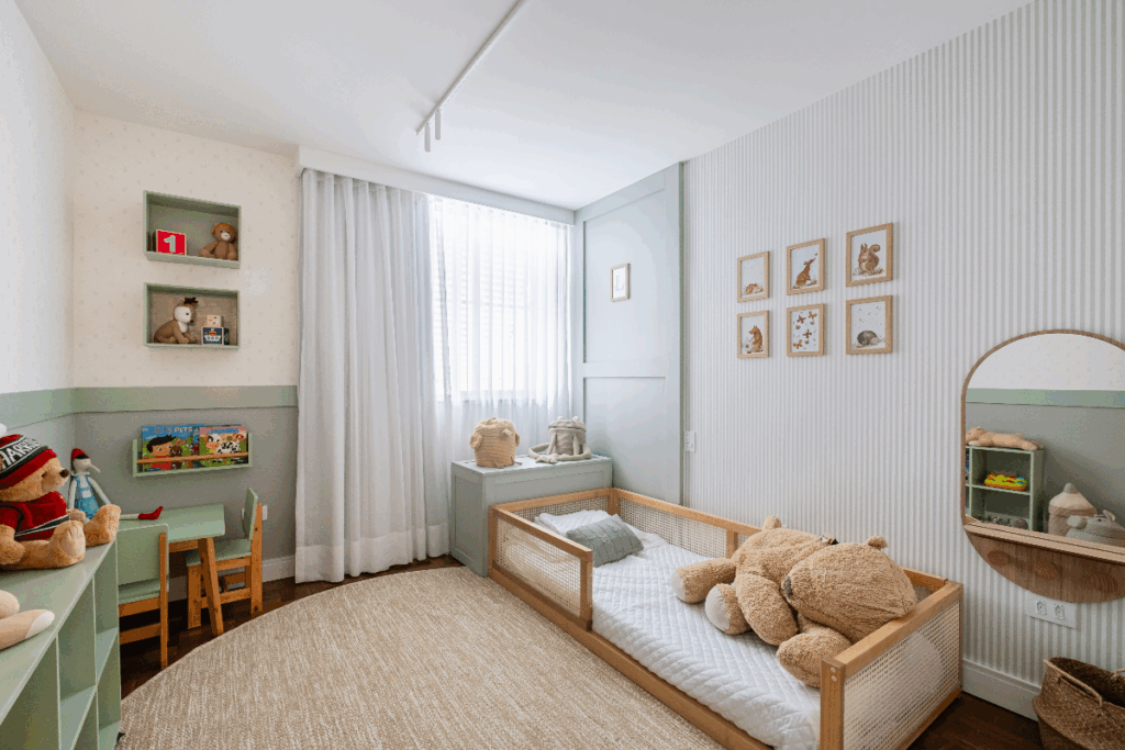 quarto infantil montessoriano moderno