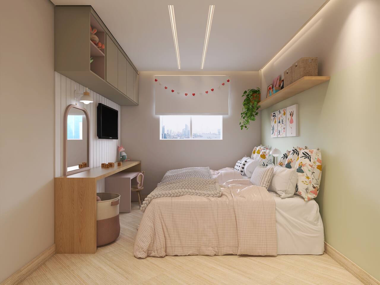 quarto infantil moderno e lúdico