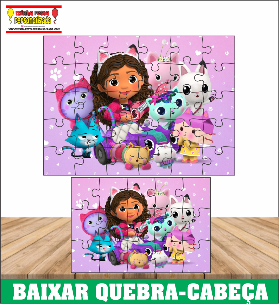 desenhos de quebra cabeça para colorir e montar