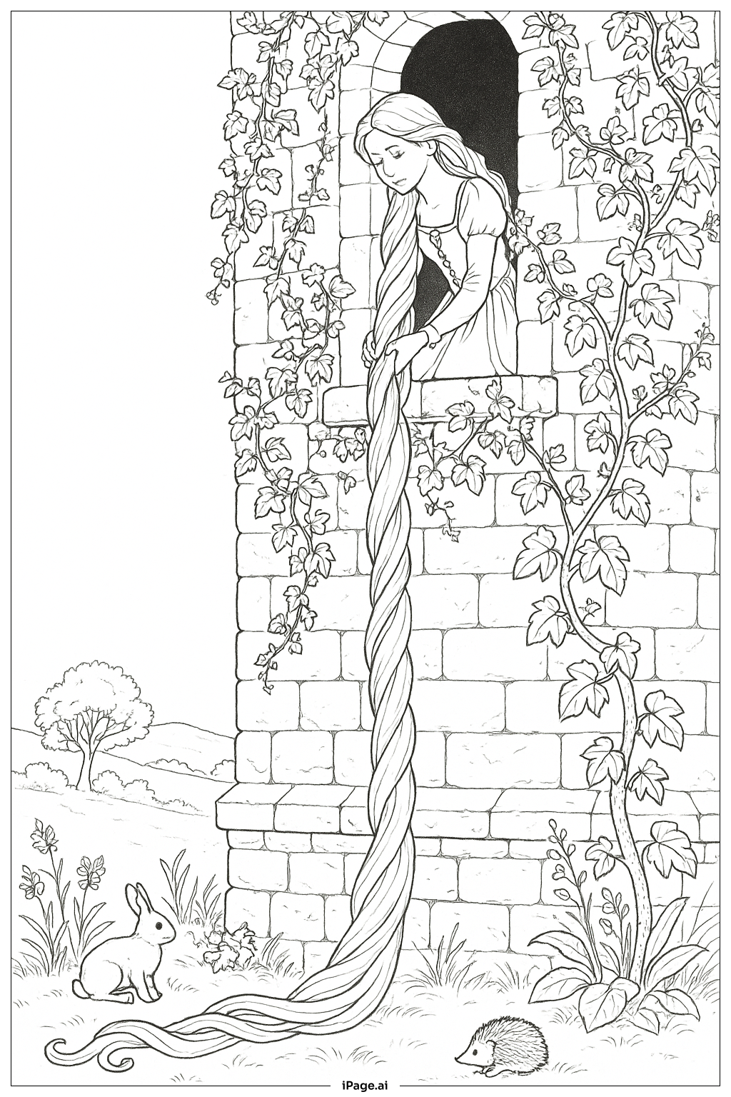 moldes da rapunzel para artesanato