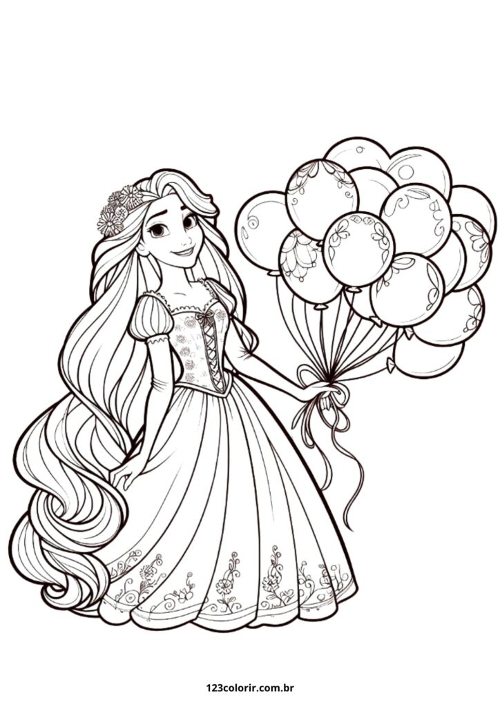 desenhos de personagens de enrolados para colorir