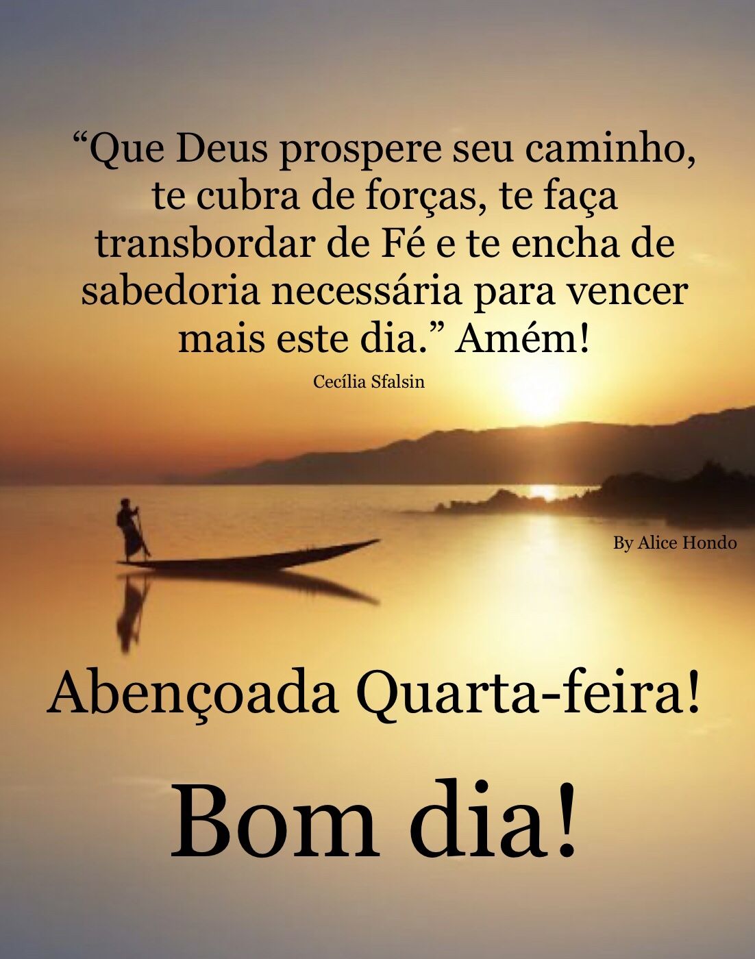 bom dia quarta abençoada