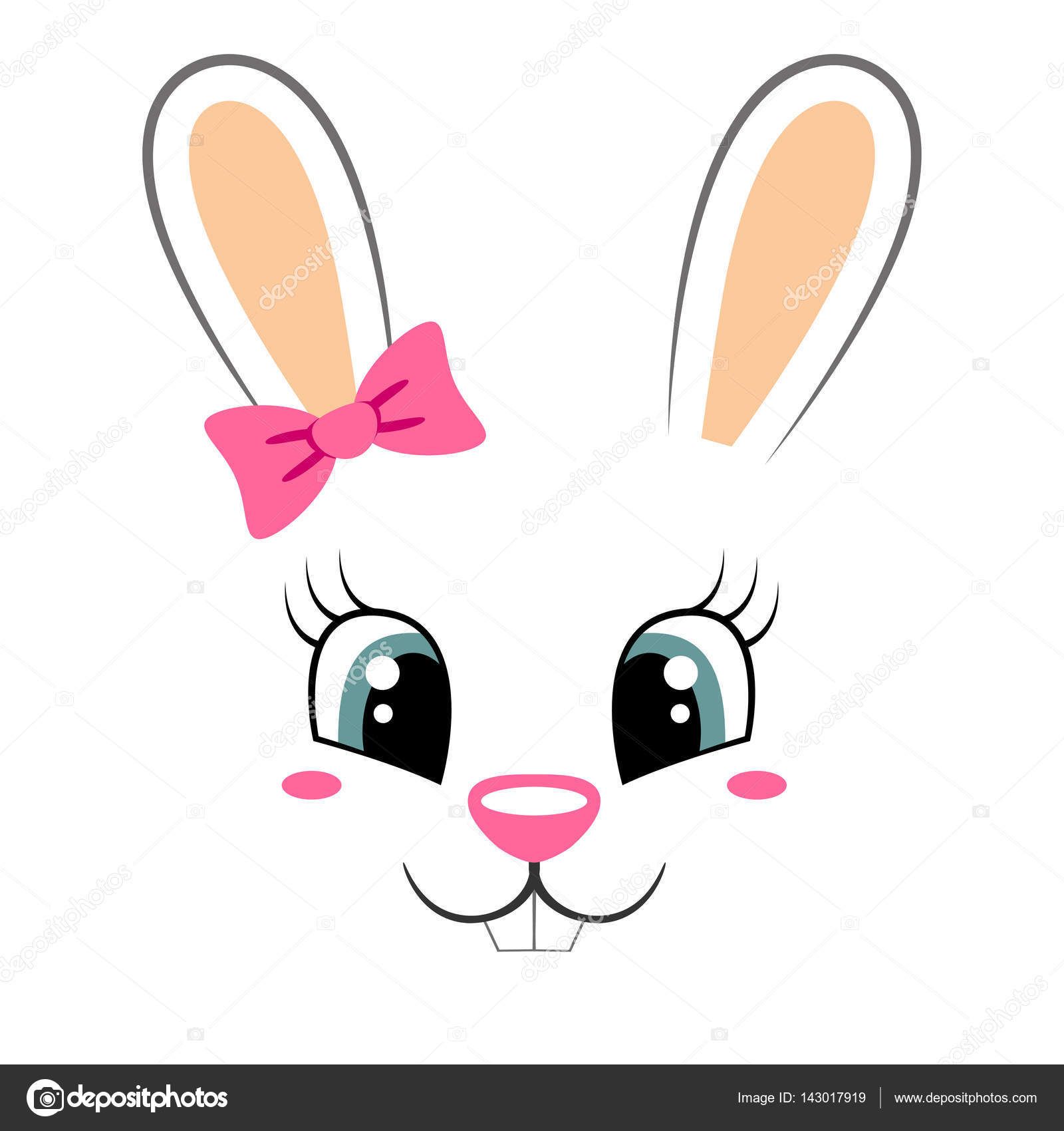 carinha de coelho para imprimir