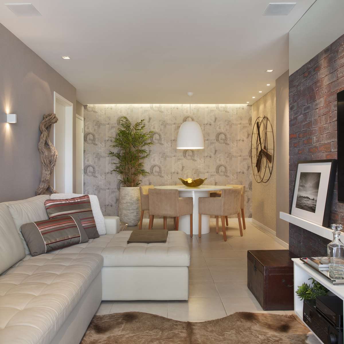 como decorar sala comprida e estreita
