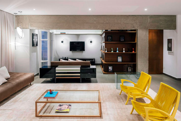 sala retangular como decorar