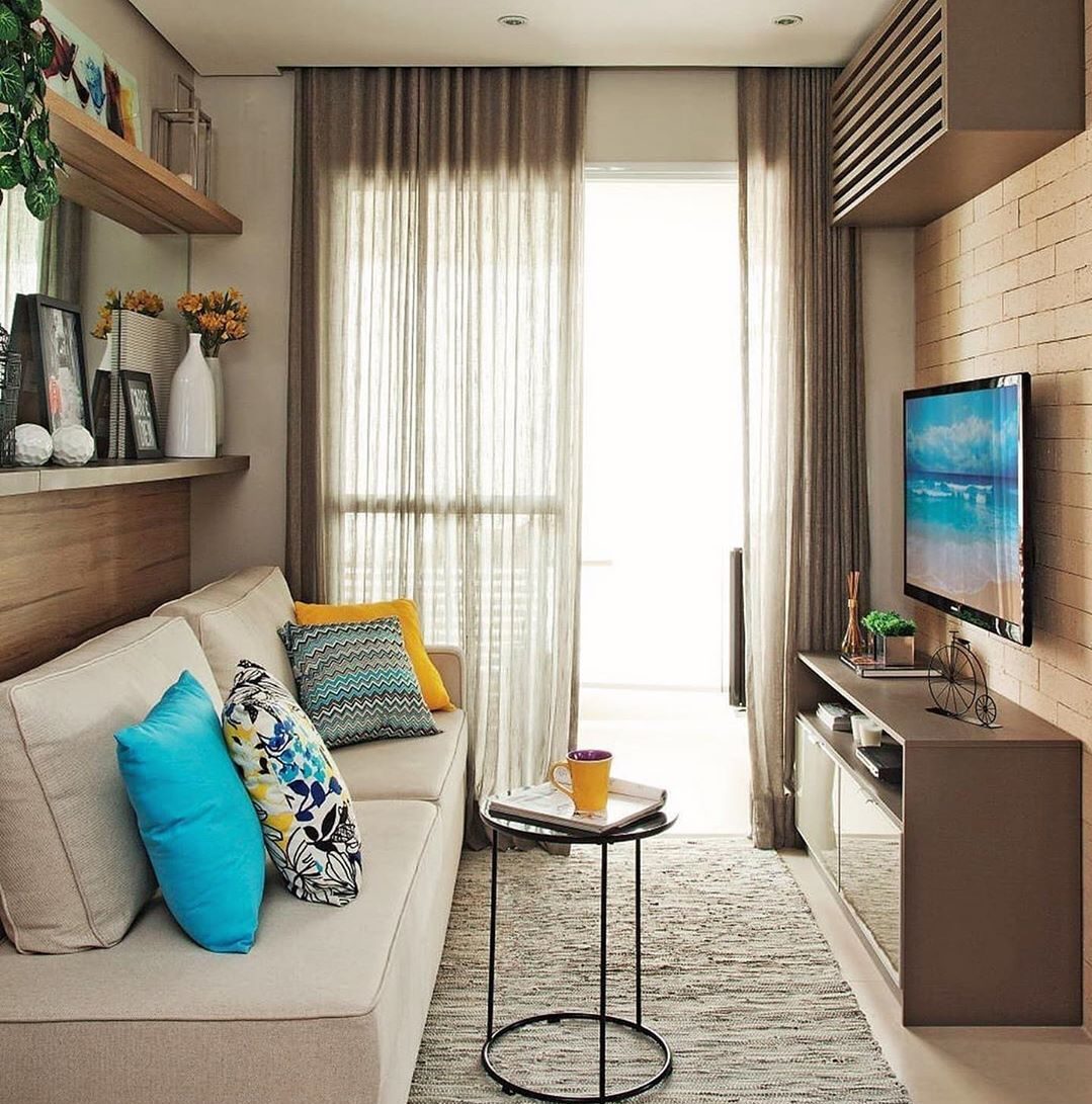 sala de estar e jantar integradas apartamento pequeno