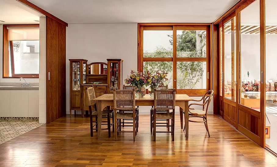 como criar ambiente rústico sala de jantar