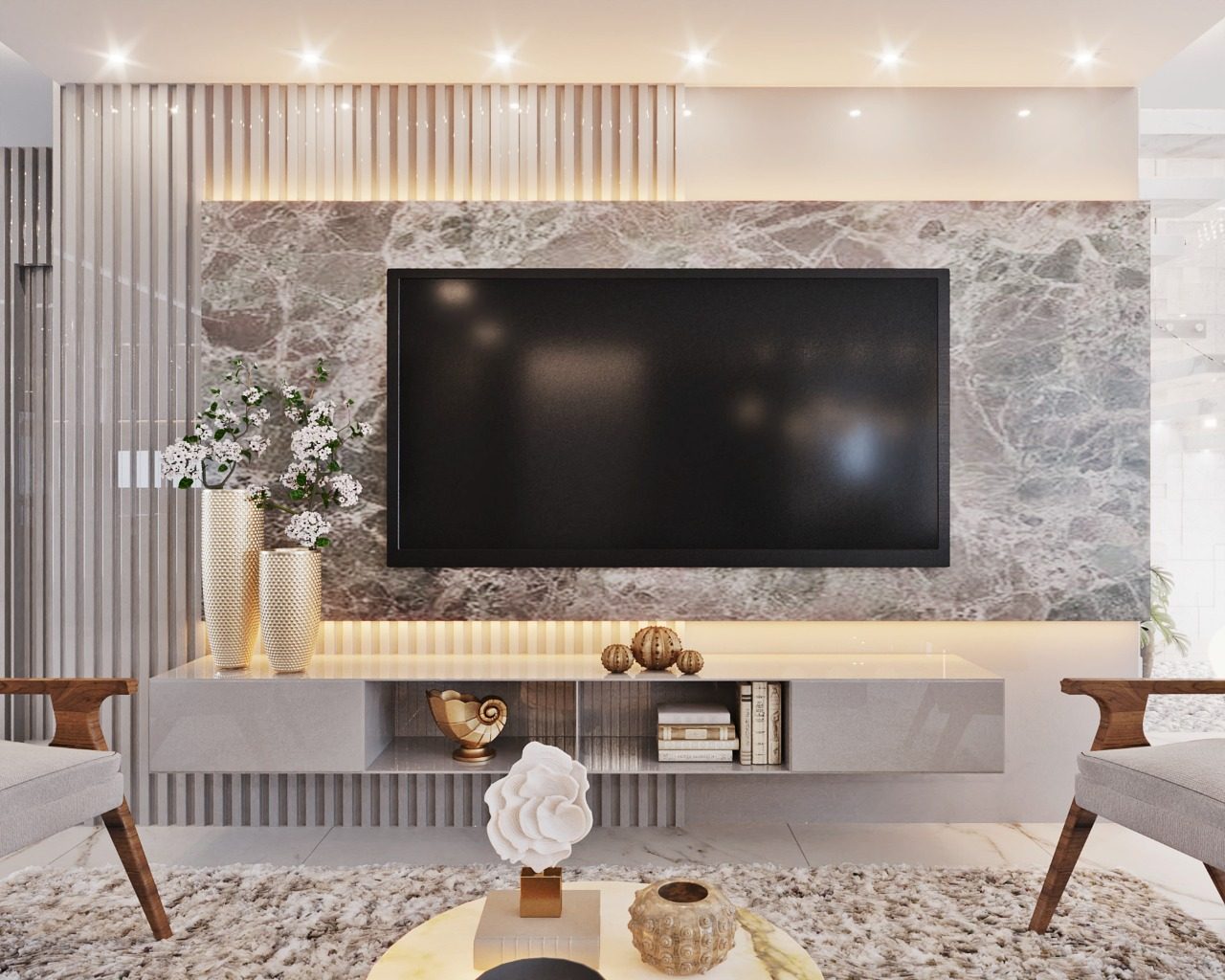 sala de cinema em casa decorada