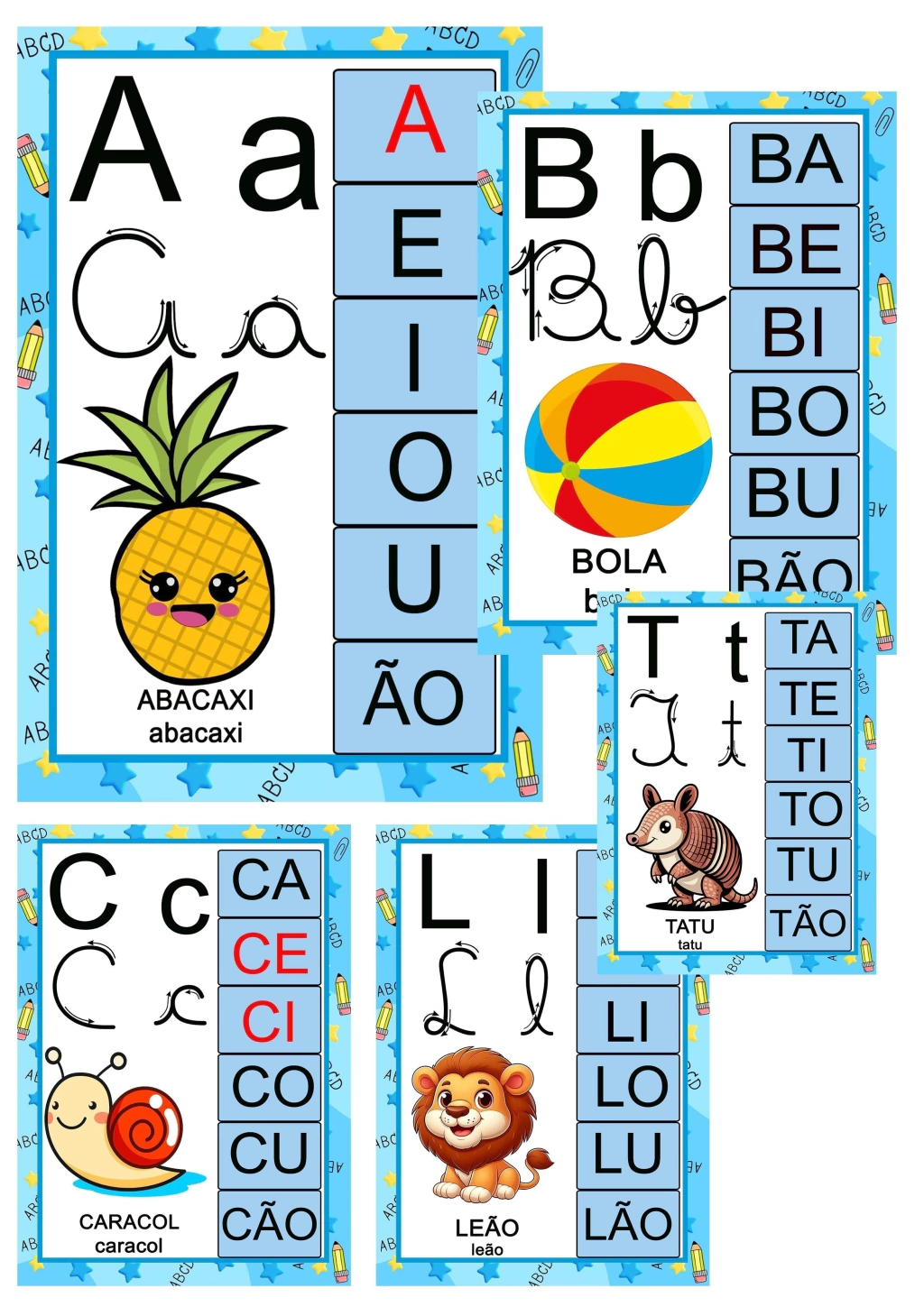 silabario para criancas pequenas