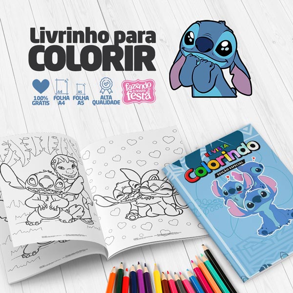 papel de parede do Stitch para imprimir