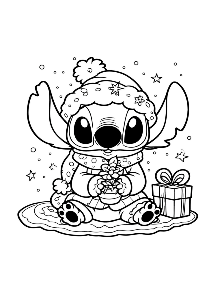 stitch para atividade infantil