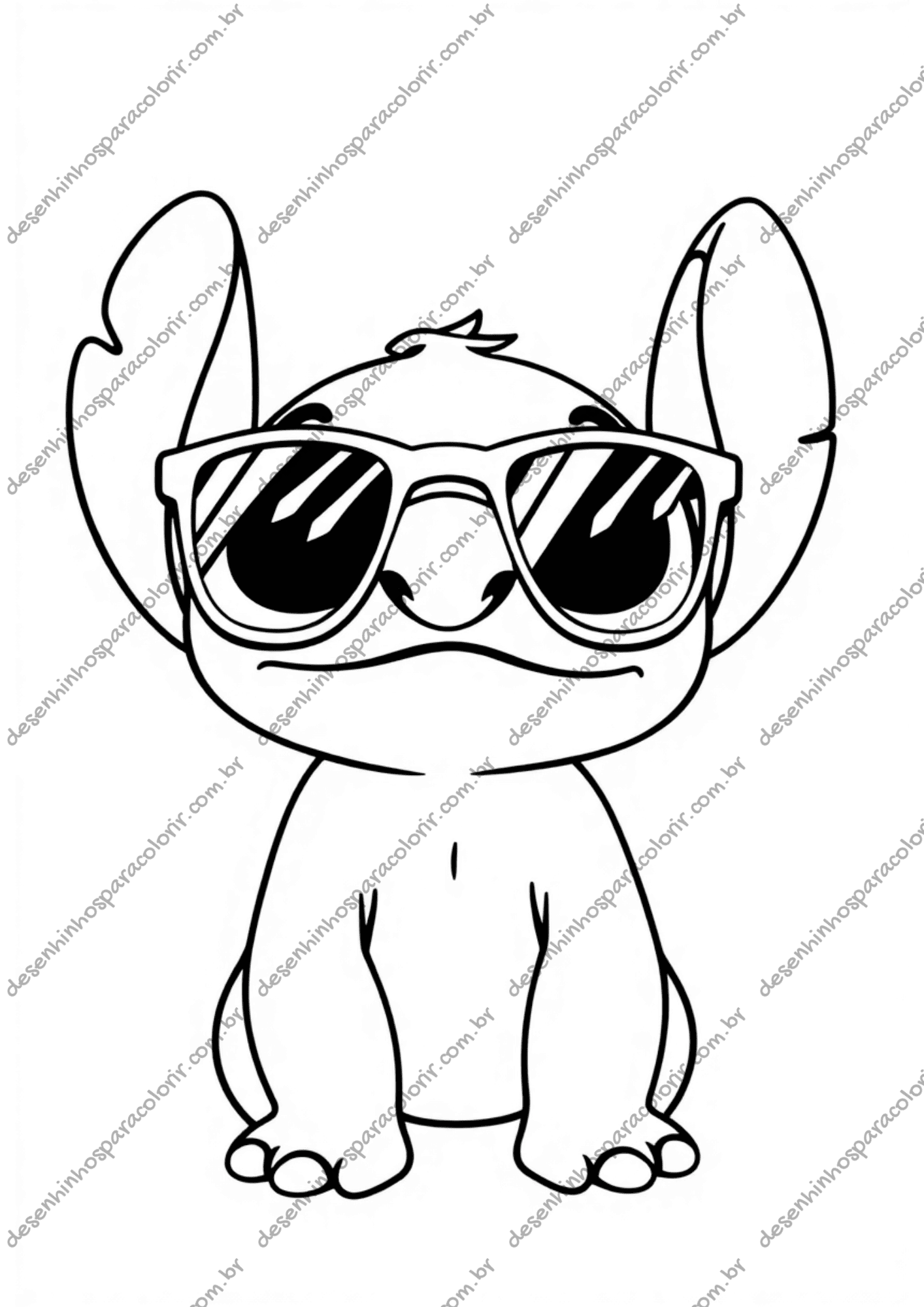 lilo e stitch para colorir