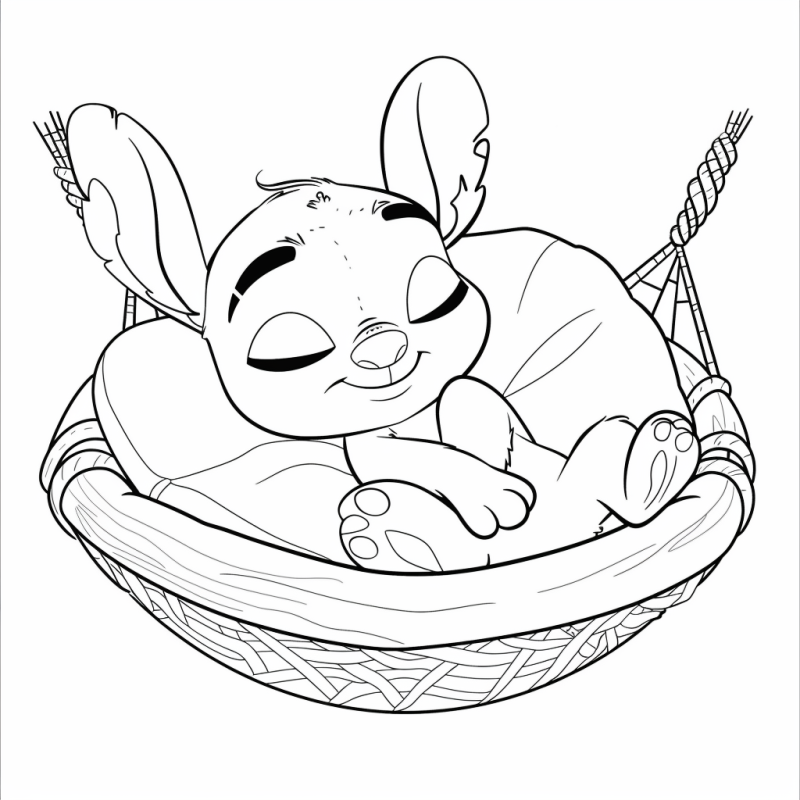 stitch para atividade infantil