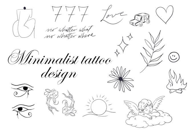 tatuagem fine line 5cm