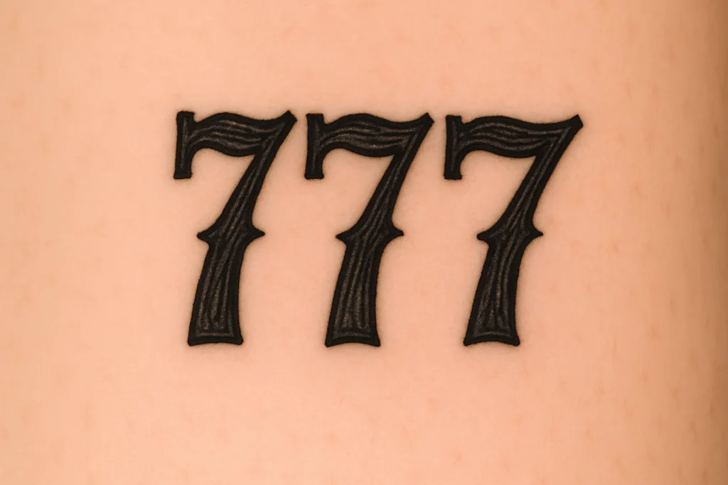 significado 777 tatuagem
