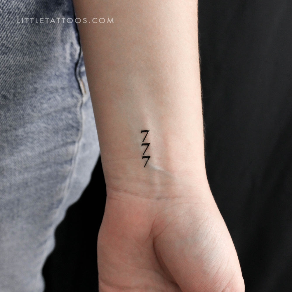 fontes para tatuagem 777