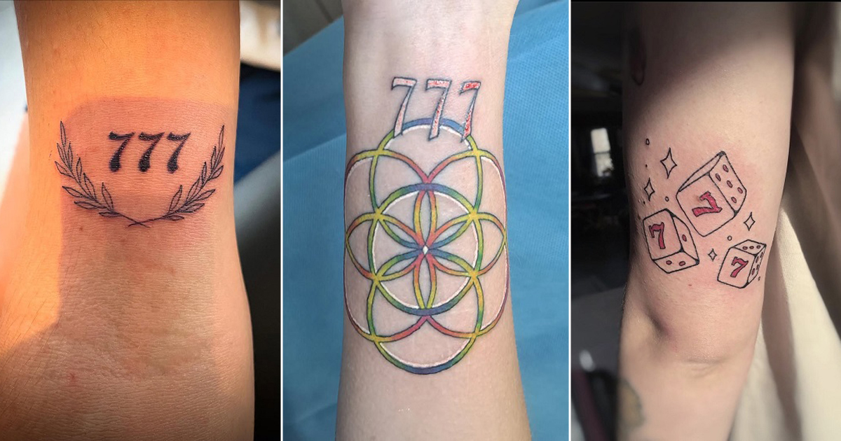 tatuagem 777 coroa