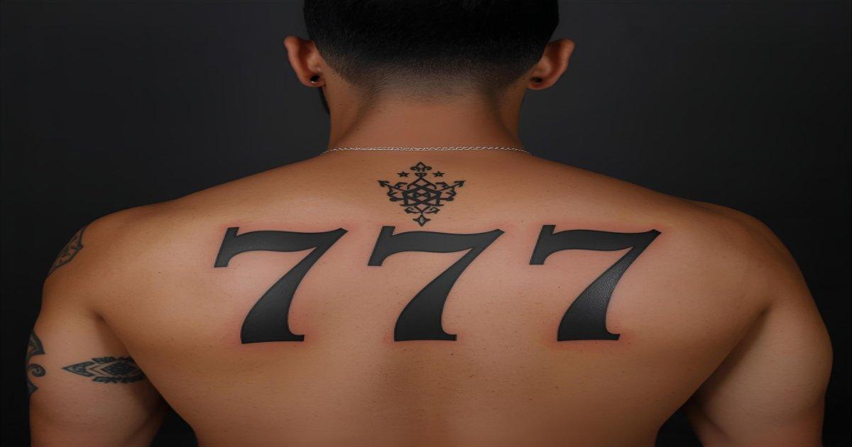 tatuagem 777 gótica