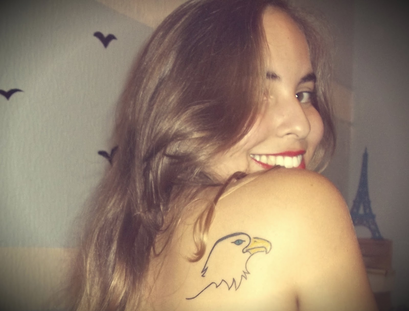 tatuagem de águia realista