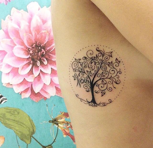 tatuagem arvore da vida feminina