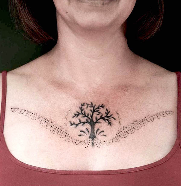 tatuagem arvore da vida masculina