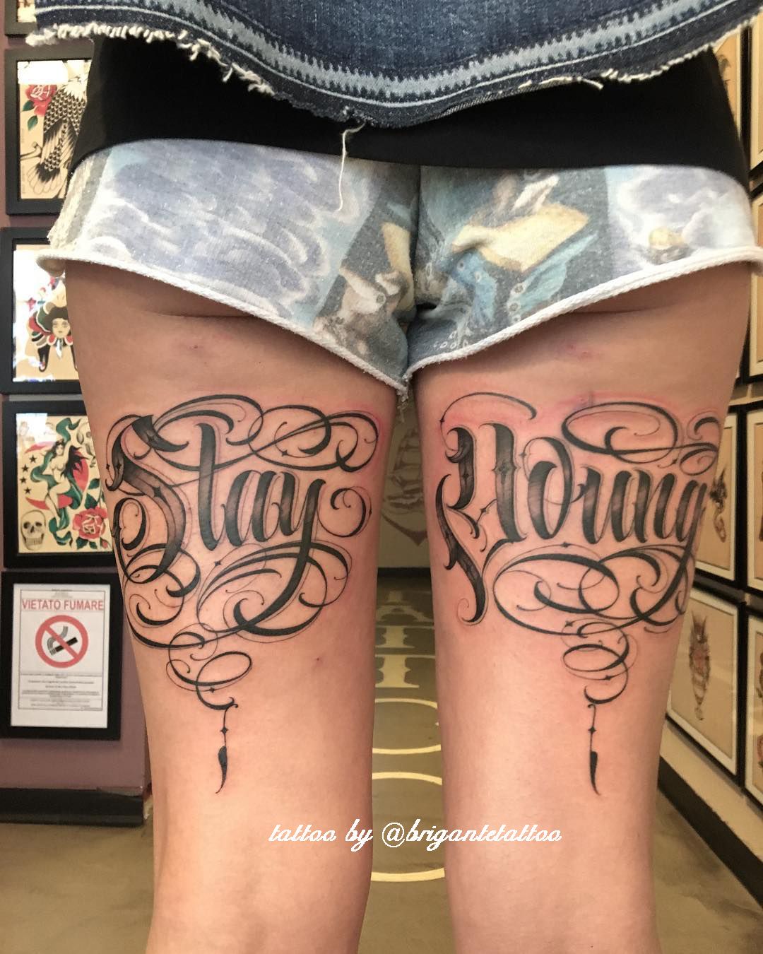 tatuagem feminina coxa