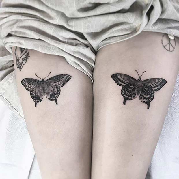 desenhos de tatuagem na coxa feminina