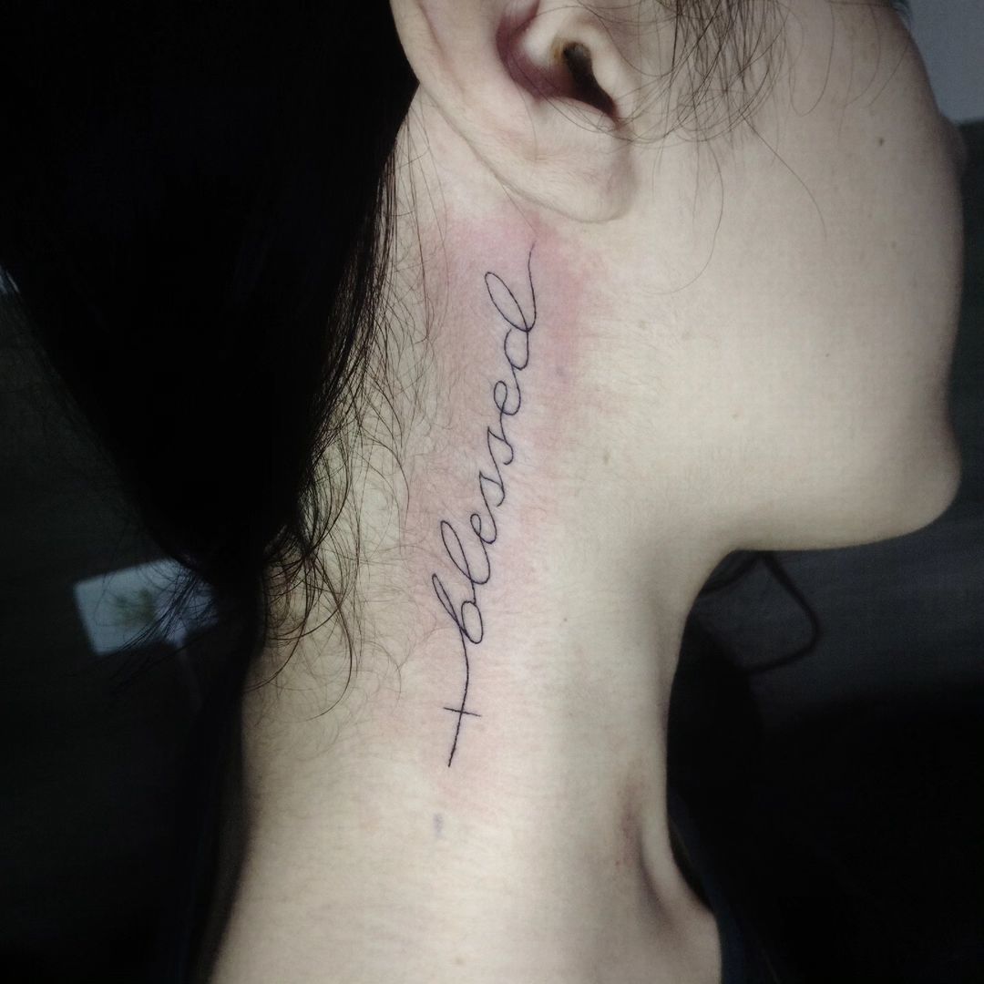 tatuagem blessed by god