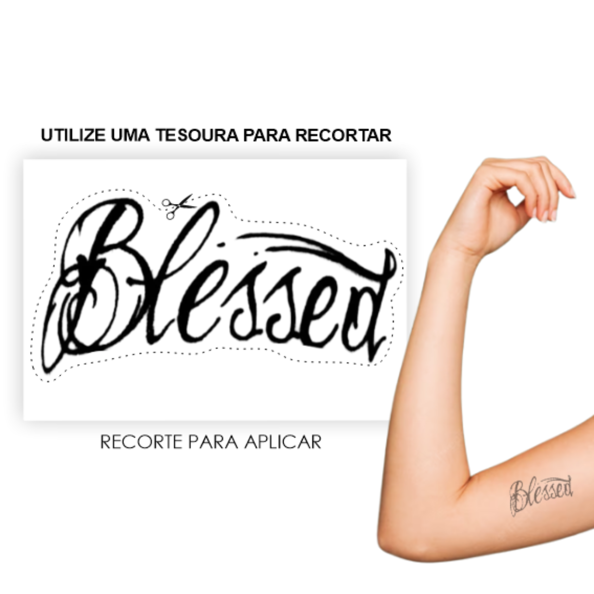 tatuagem fineline blessed