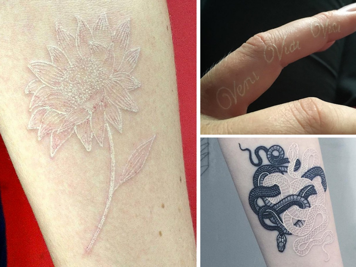 tatuagem branca desbota