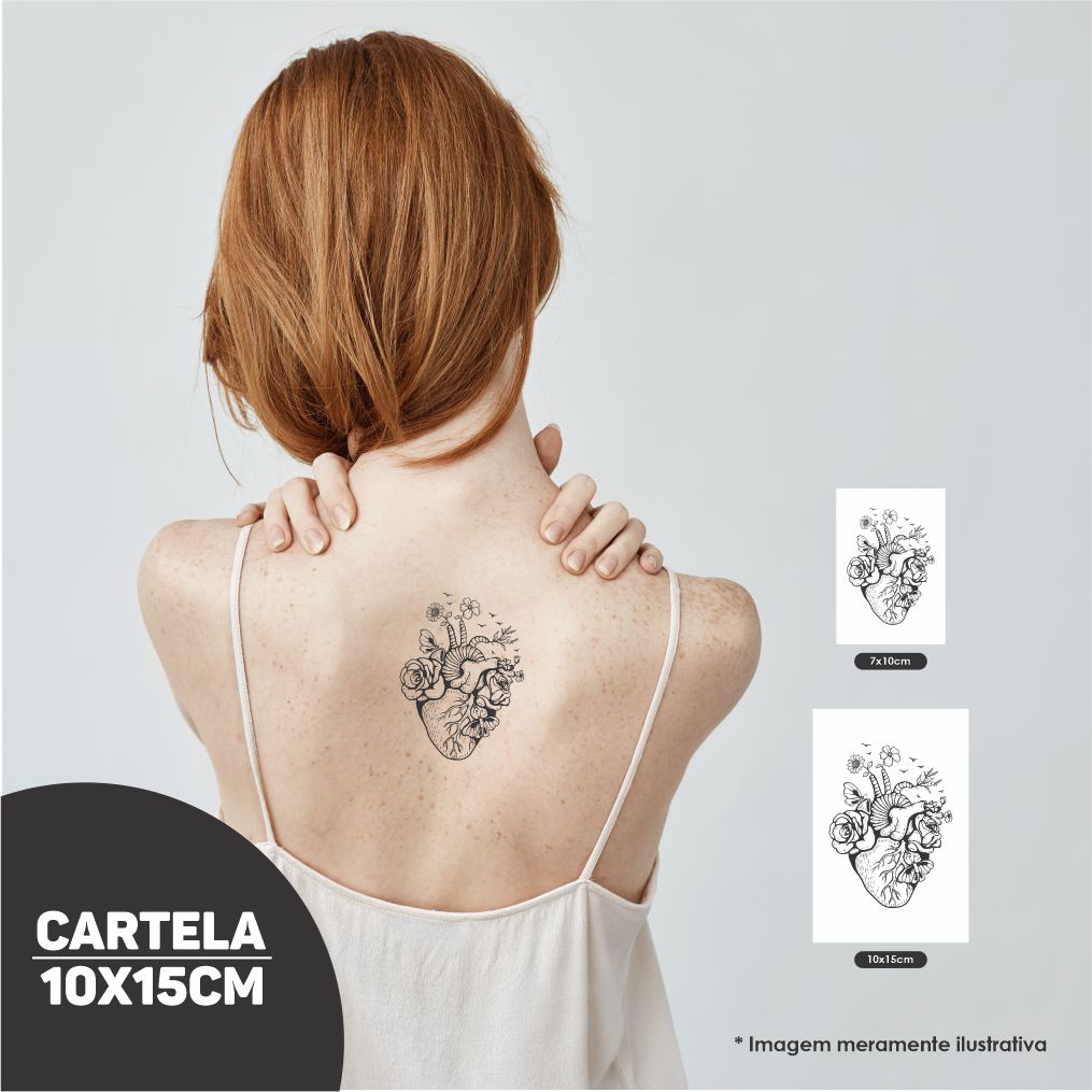 tatuagem coração com nome