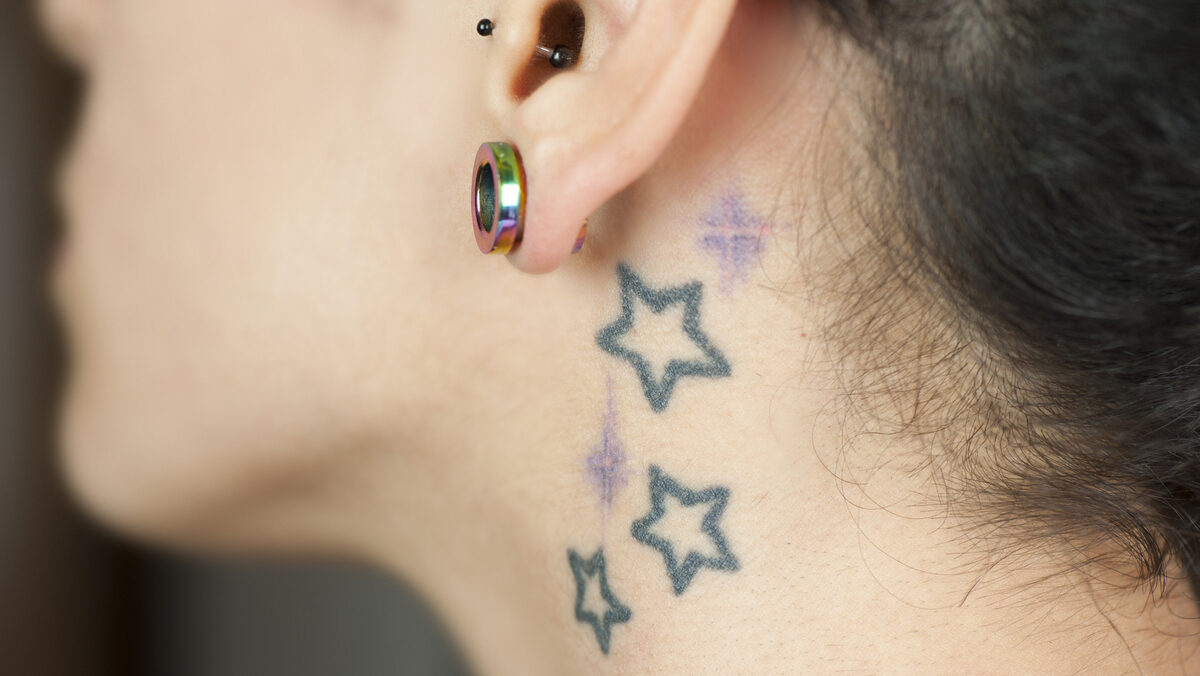 piercing higienizado