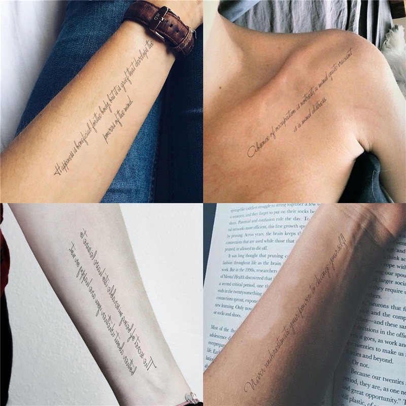 tattoo em inglês