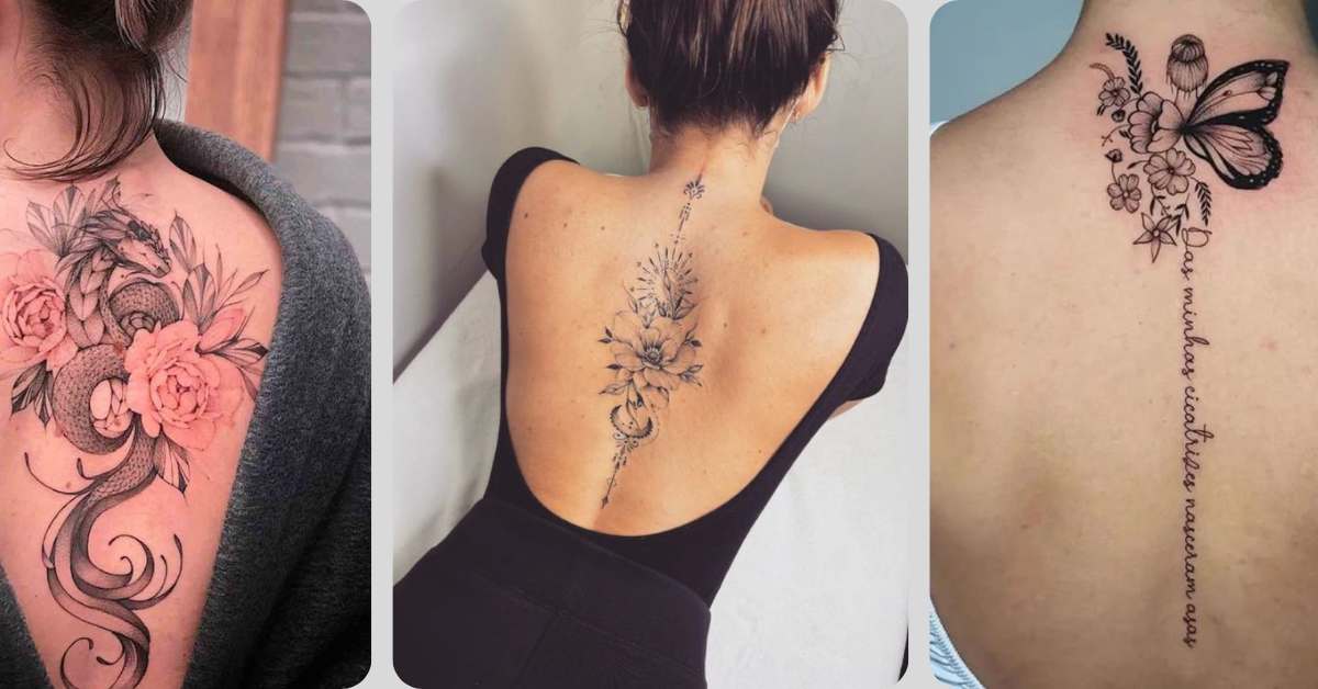 tatuagem feminina nas costas ombro
