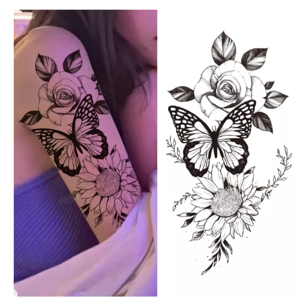tatuagem feminina ombro braço