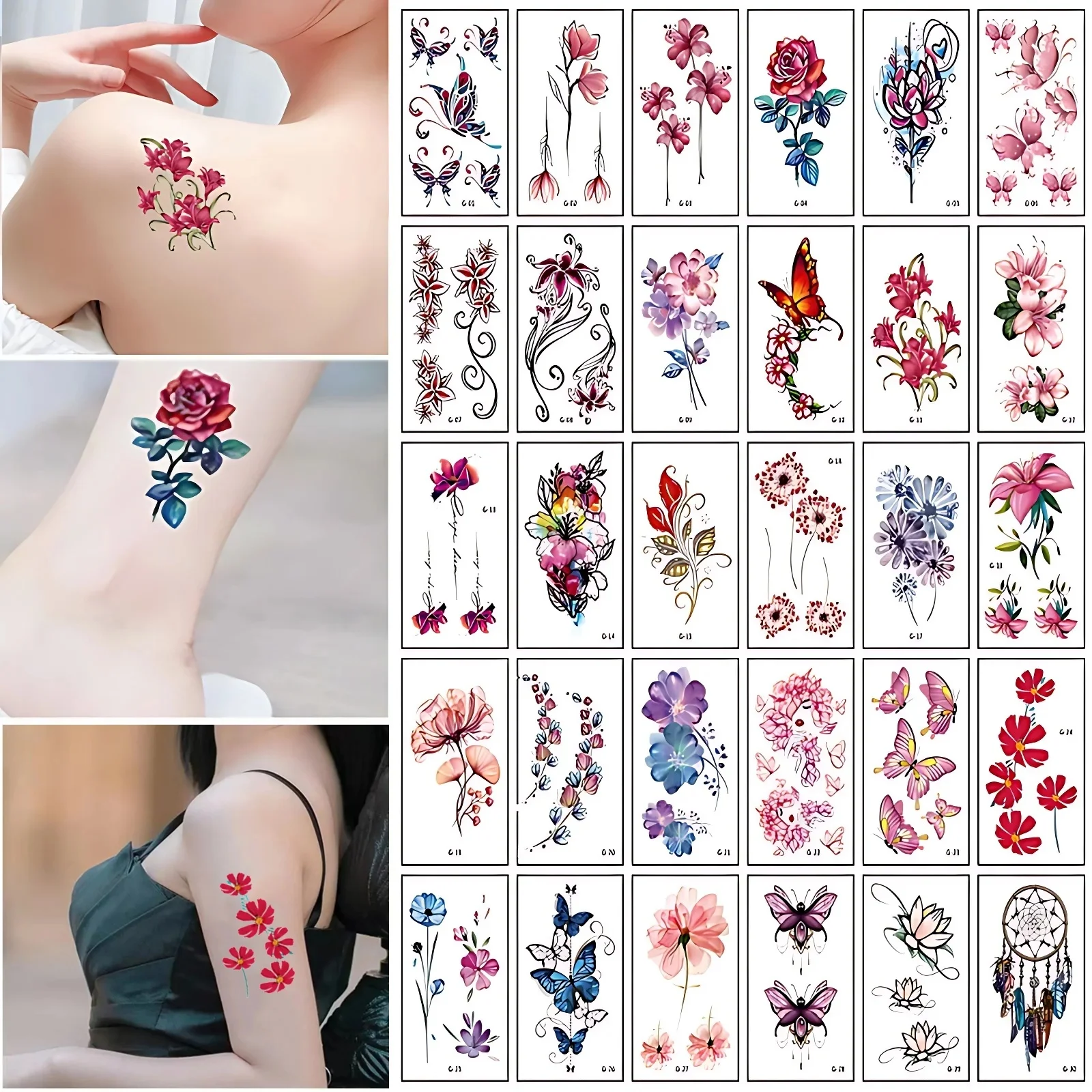 tatuagem feminina com borboleta braço