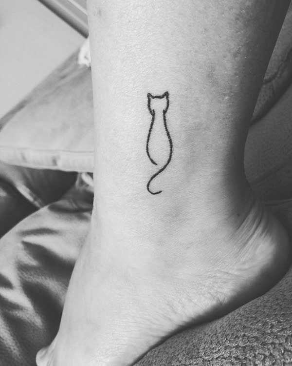 tatuagem gato aquarela