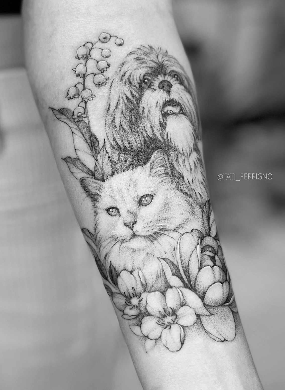 tatuagem gato preto