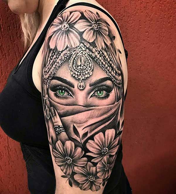 tatuagem lótus indiana