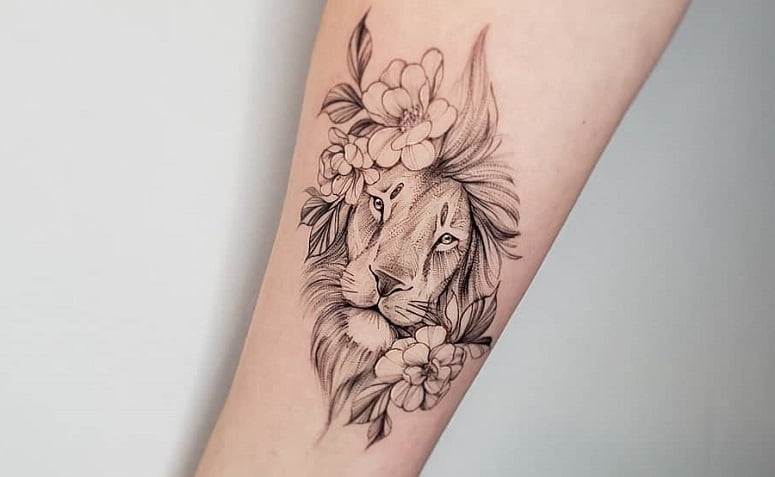 tatuagem leoa proteção