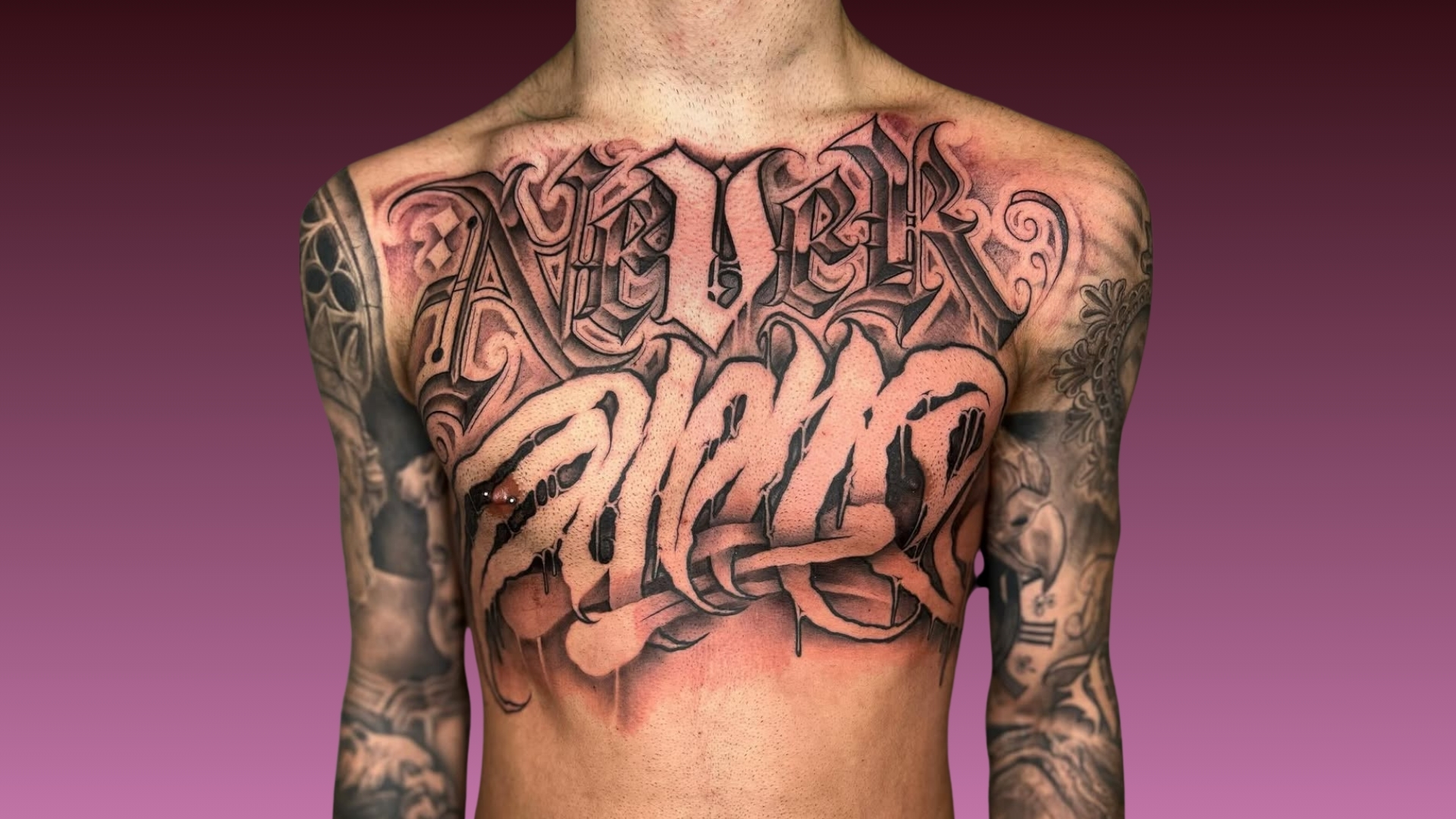 tatuagem caligrafia