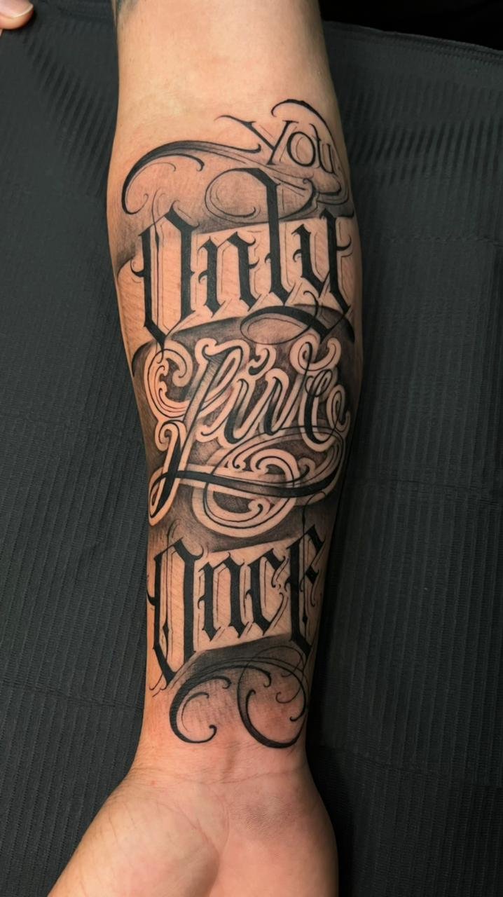tatuagem de frase
