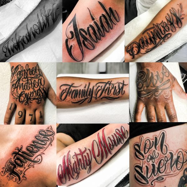 estilos de lettering para tatuagem