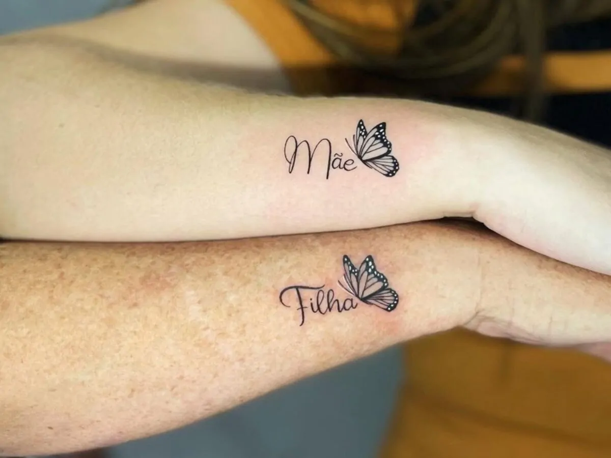 tatuagem mãe e filha combinando