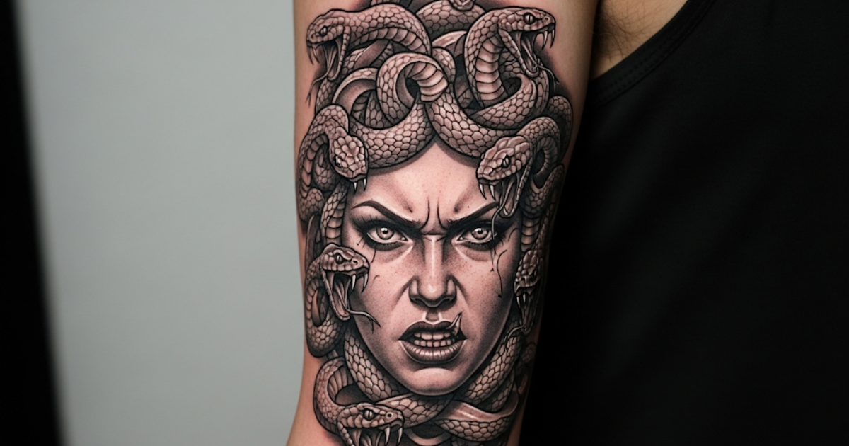 significado tatuagem medusa feminina