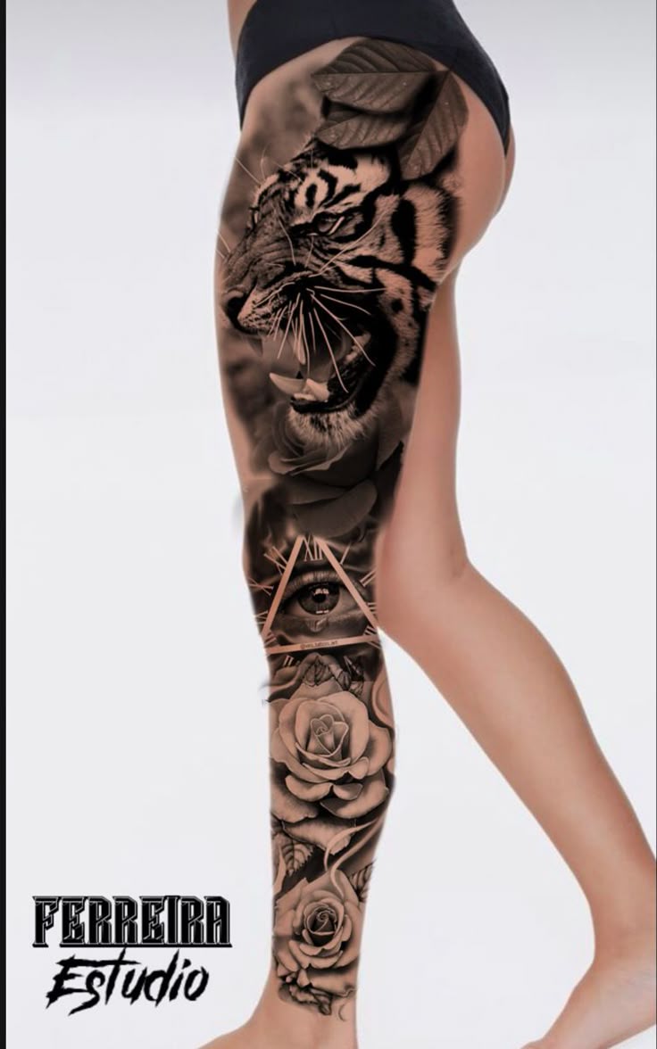 tatuagem coxa