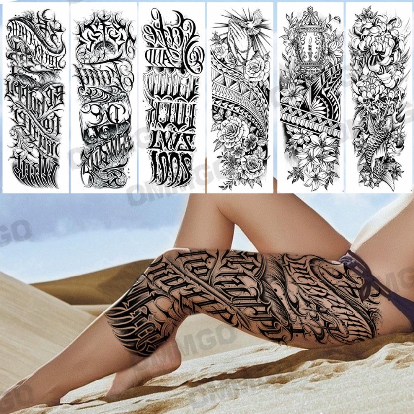 tatuagem fechamento perna